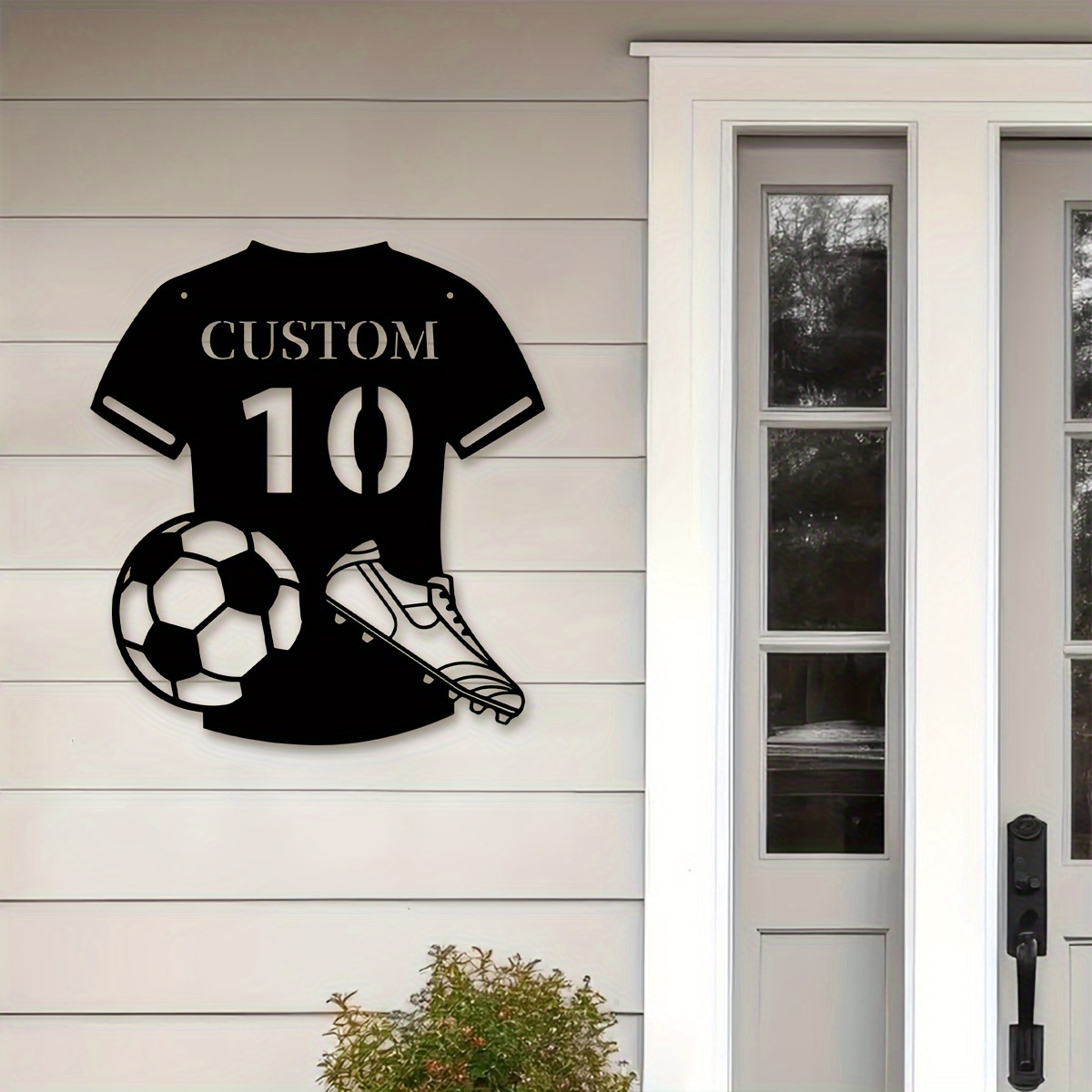 Home Decor Living - Custom Metal Soccer Jersey Sign with