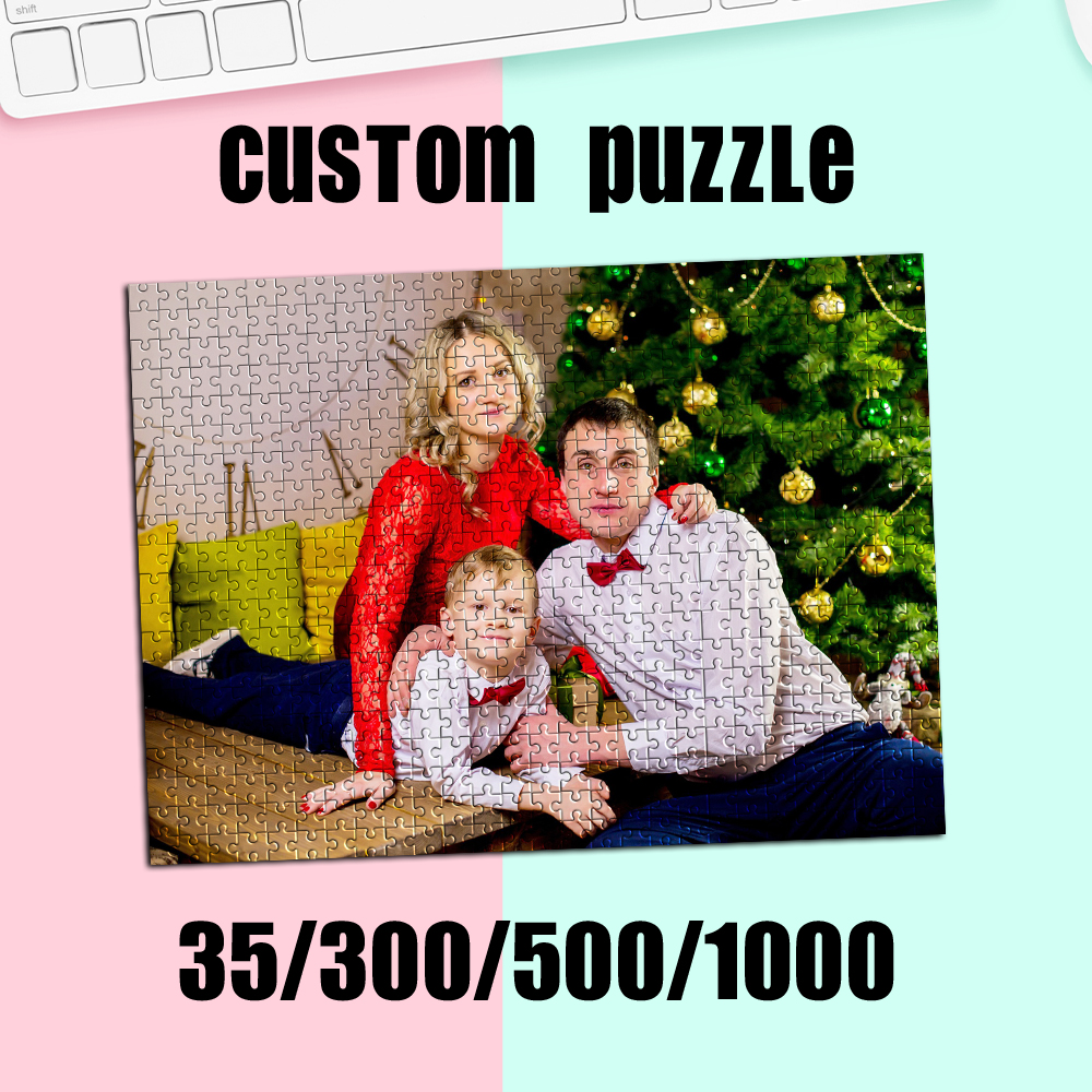 Home Decor Pt - 35/300/500/1000pcs Personalized Custom Photo Puzzle parent-child