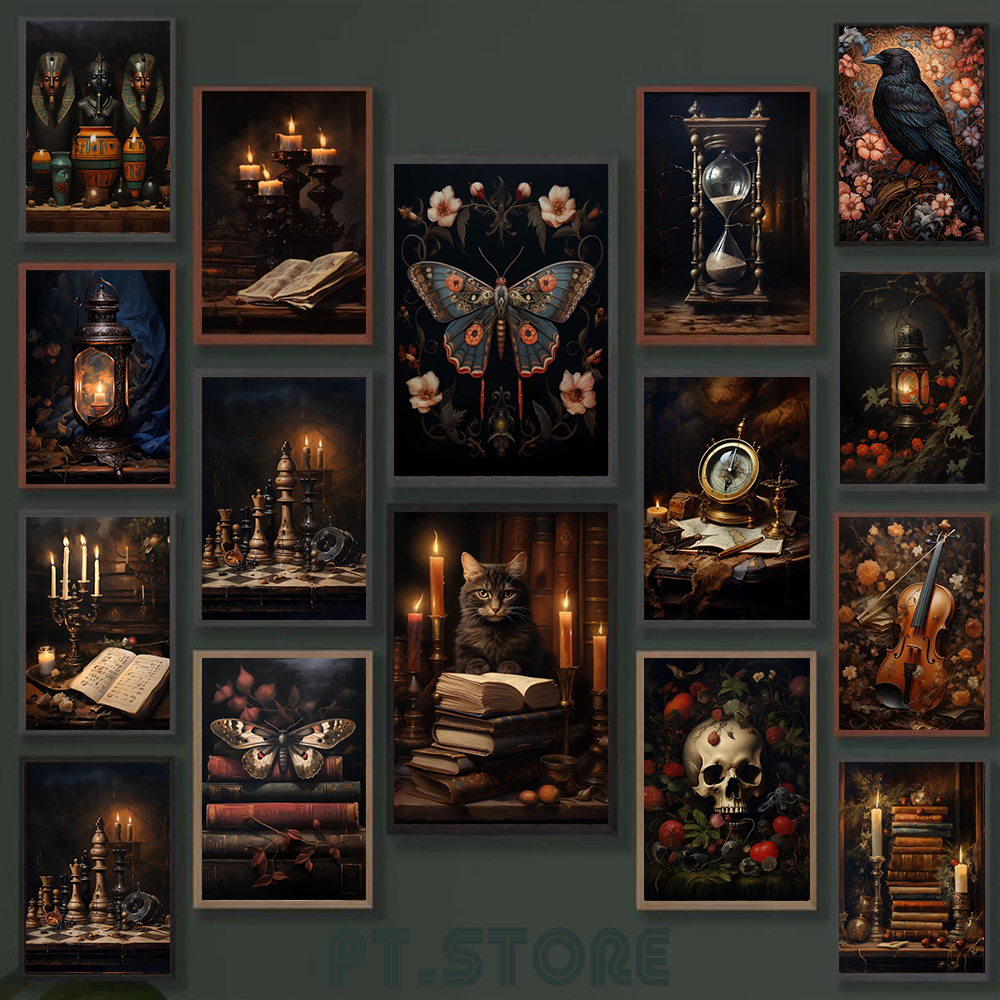 Home Decor Gothic - Gothic Vintage Phonograph Antique Aesthetic Poster