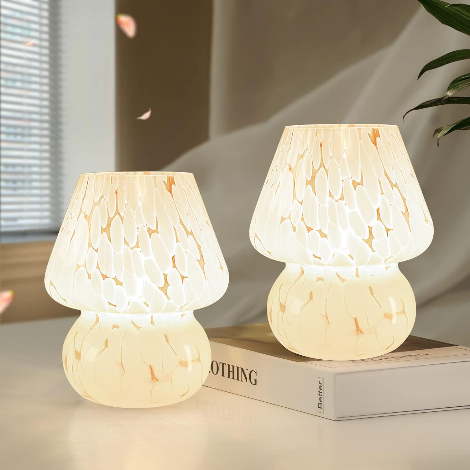 Home Decor Product - Cute Mushroom Lamp Set of 2,