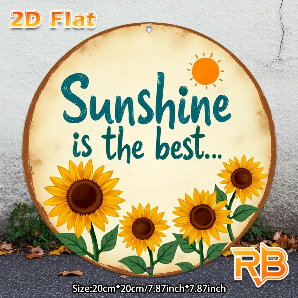 Home Decor Garden Ideas - 2D Flat,1pc Vintage Style Metal Sign