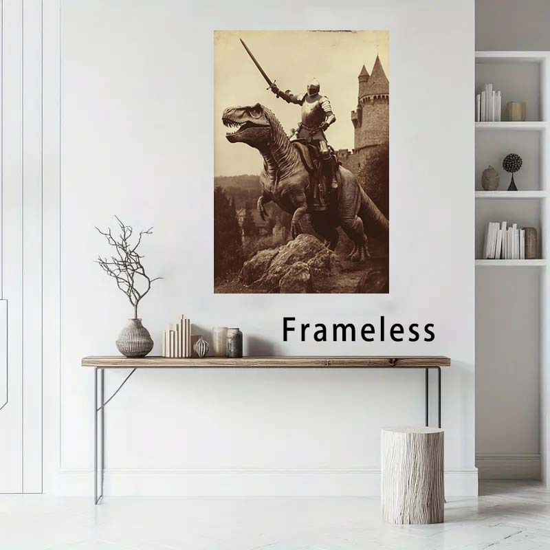 1pc Dinosaur Knight Art Gothic - Home Decor Gothic avaliação e preço