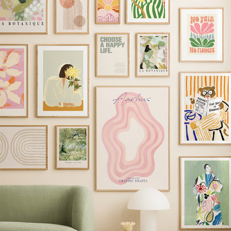 Bear Abstract Lines Rainbow Bo - Home Decor Pt avaliação e preço