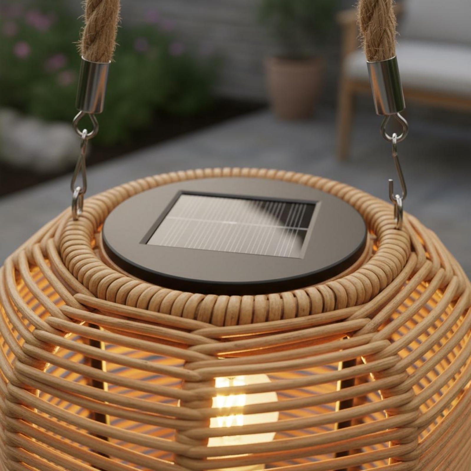 Handwoven Solar Lantern Braide - Home Decor Rattan avaliação e preço