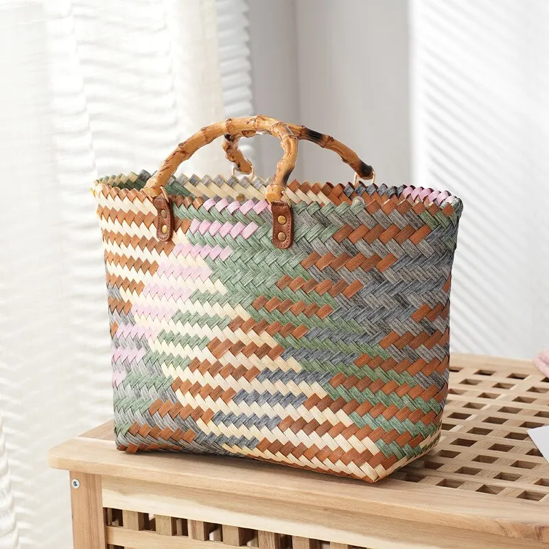 Vintage Bamboom Handle Rattan  - Home Decor Rattan avaliação e preço