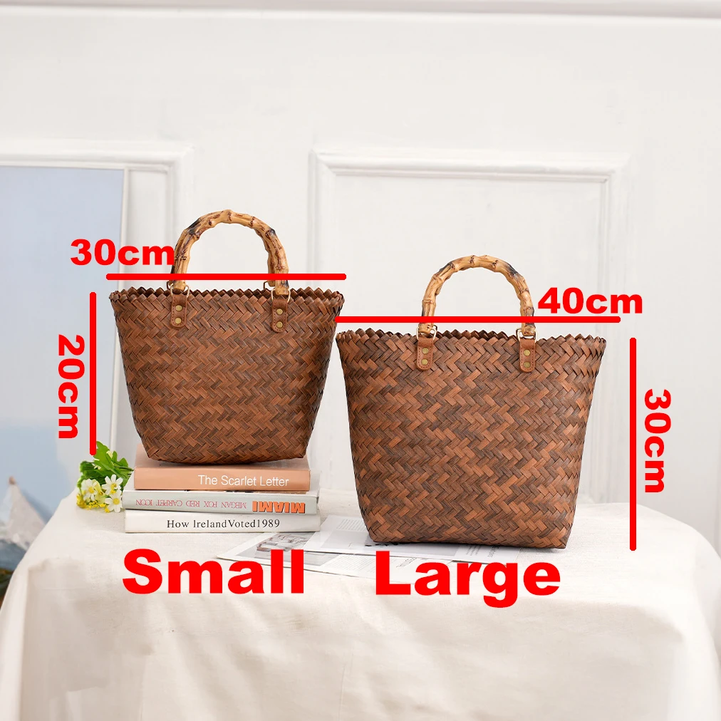 Vintage Bamboom Handle Rattan  - Home Decor Rattan avaliação e preço