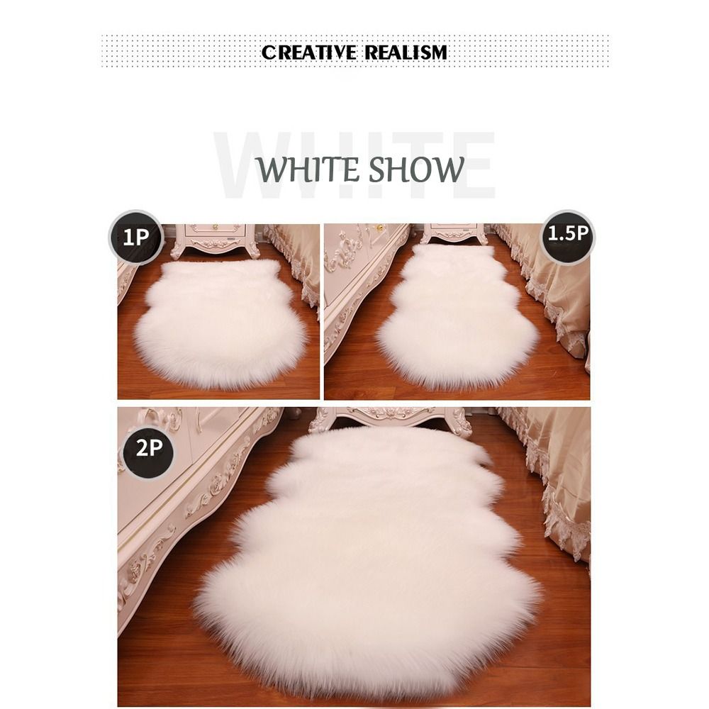 Washable Fluffy Shaggy Long Ha - Cowhide Rug Faux avaliação e preço
