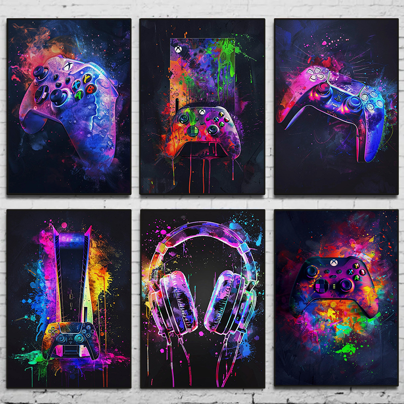 Retro Color XBOX Gamepad Heads - Home Decor Xbox Games avaliação e preço