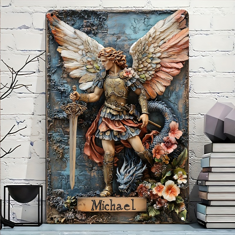 Vintage Archangel Michael Alum - Home Decor Garden Ideas avaliação e preço