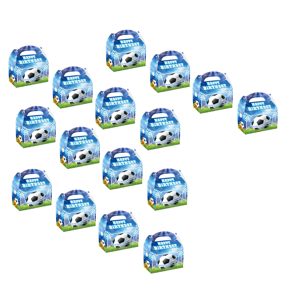 12 Blue Soccer Themed Favor Bo - Home Decor Xbox Games avaliação e preço