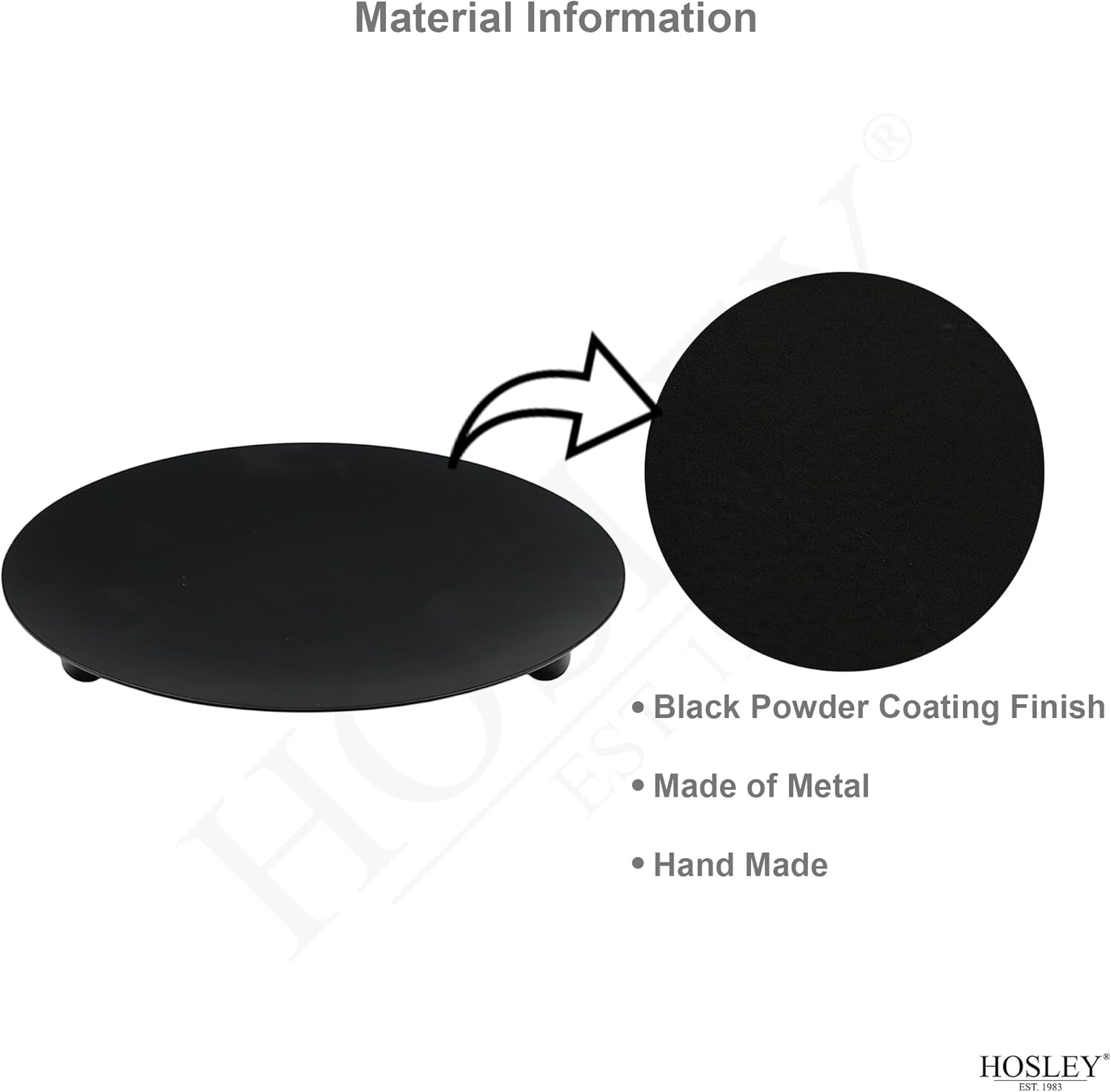 7-Inch Black Iron Pillar Candl - Home Decor Product avaliação e preço