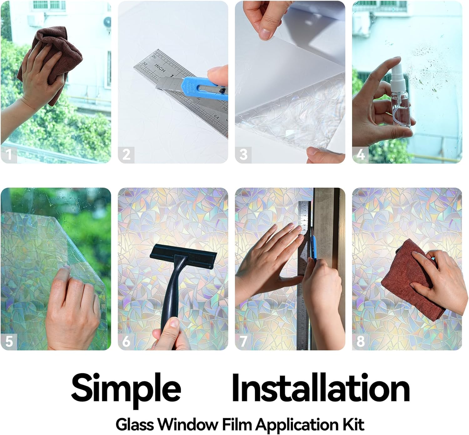 Rainbow Window Cling Privacy F - Home Decor Product avaliação e preço