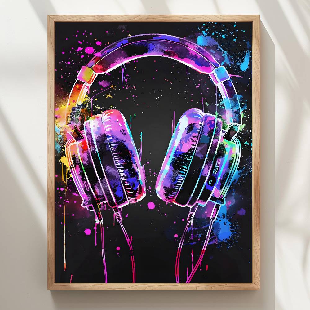 Watercolor Neon Video Game X-X - Home Decor Xbox Games avaliação e preço