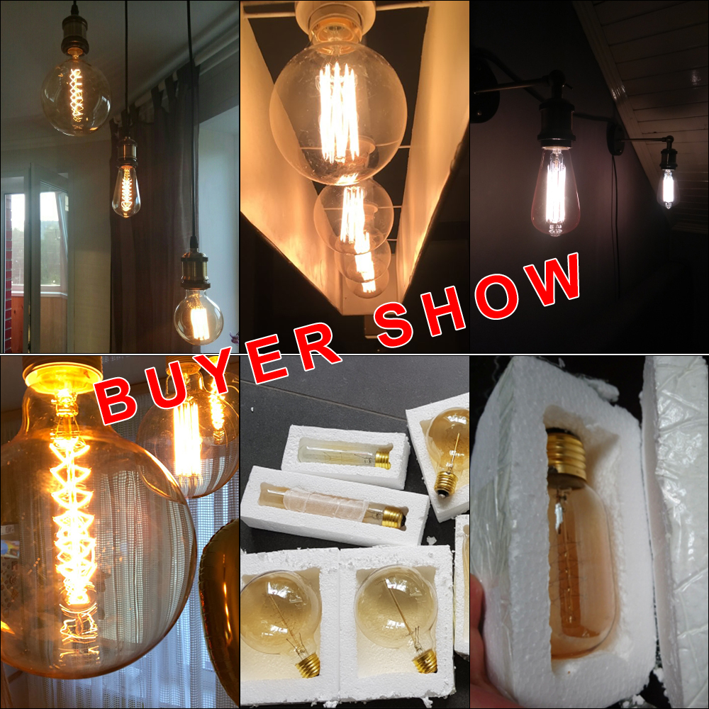 E27 Retro Edison Bulb 220V 40W - Home Decor Living avaliação e preço