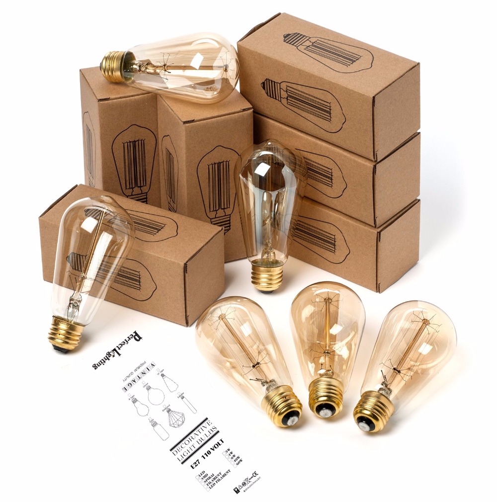 E27 Retro Edison Bulb 220V 40W - Home Decor Living avaliação e preço