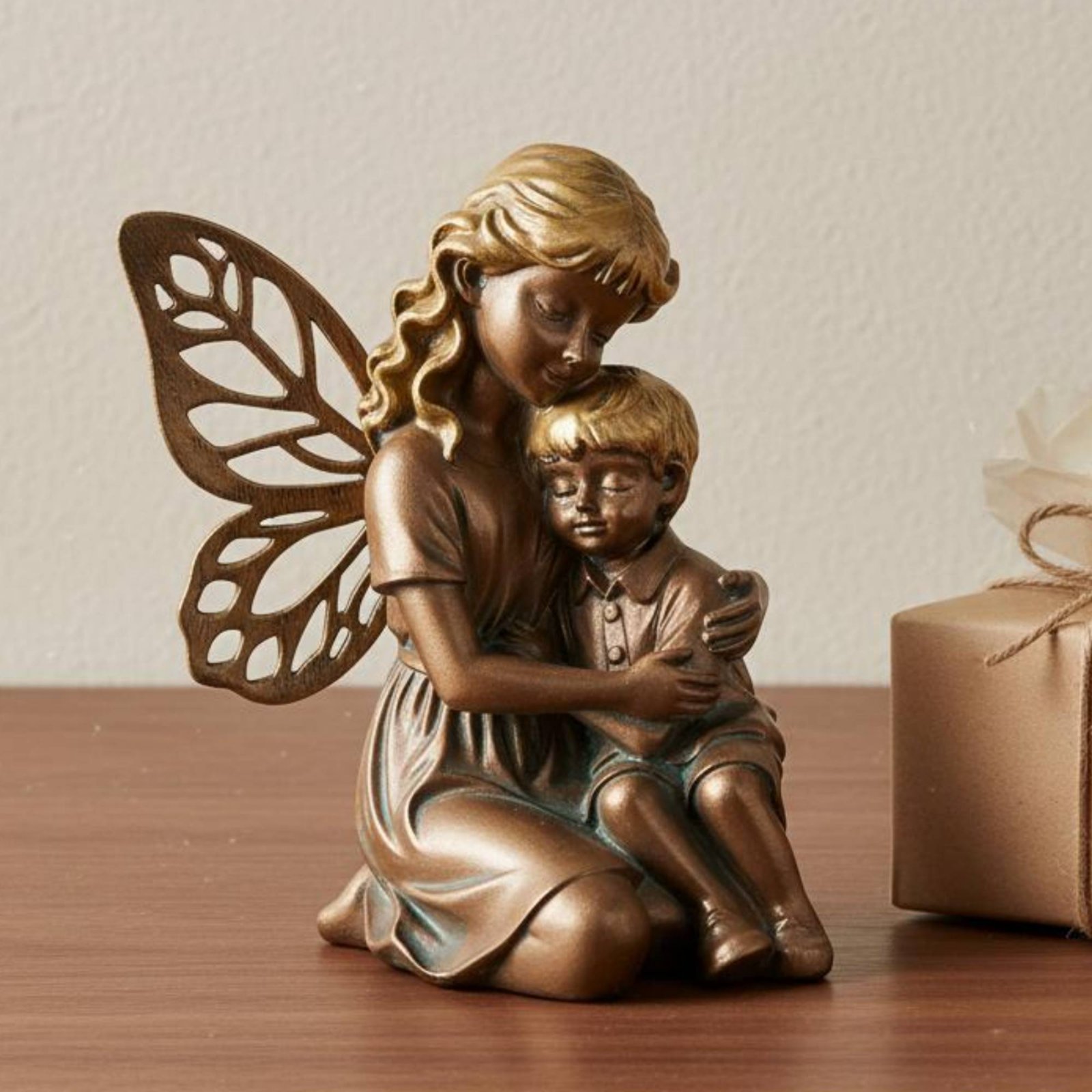 Copper Color Fairy Ornament Lu - Home Decor Garden Ideas avaliação e preço