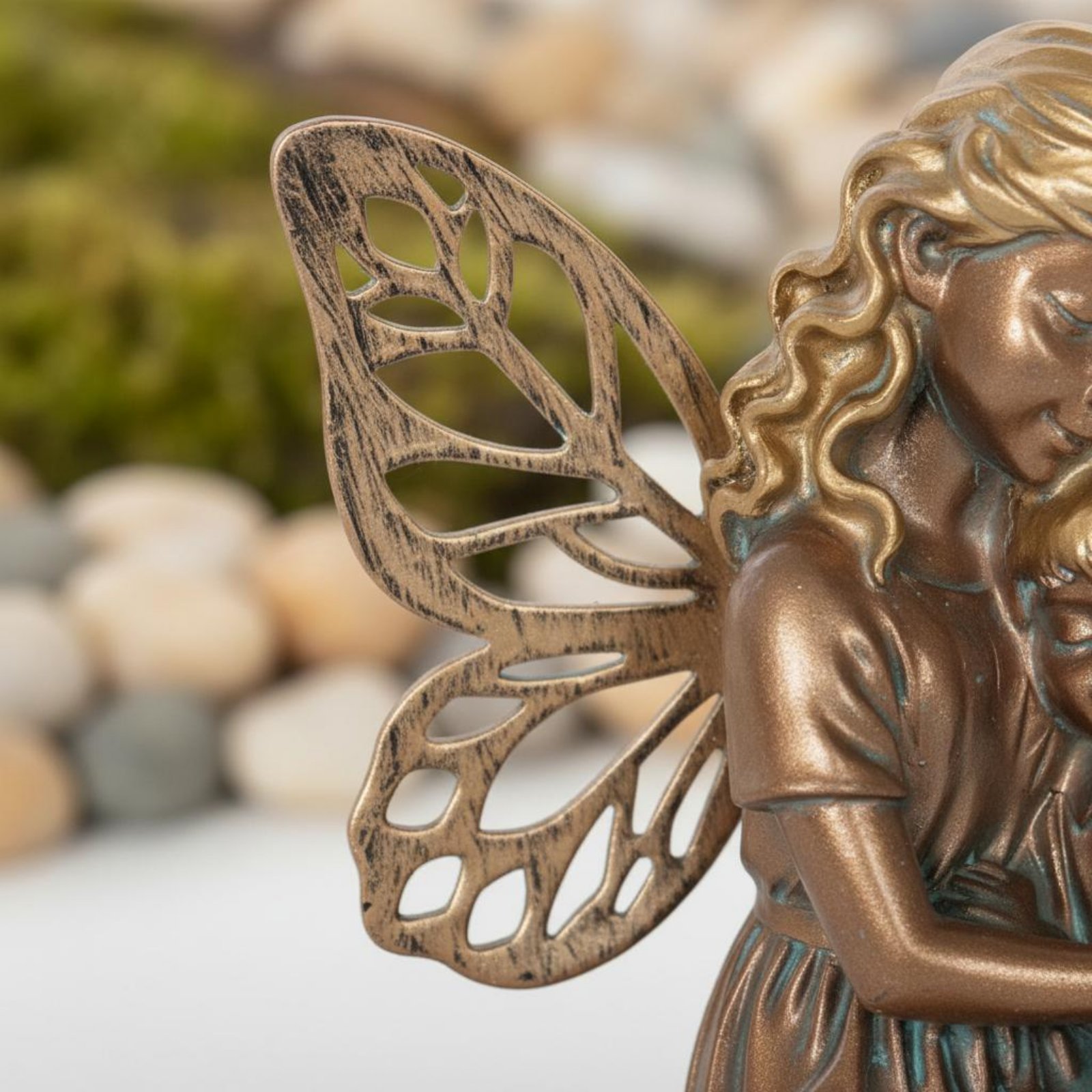 Copper Color Fairy Ornament Lu - Home Decor Garden Ideas avaliação e preço