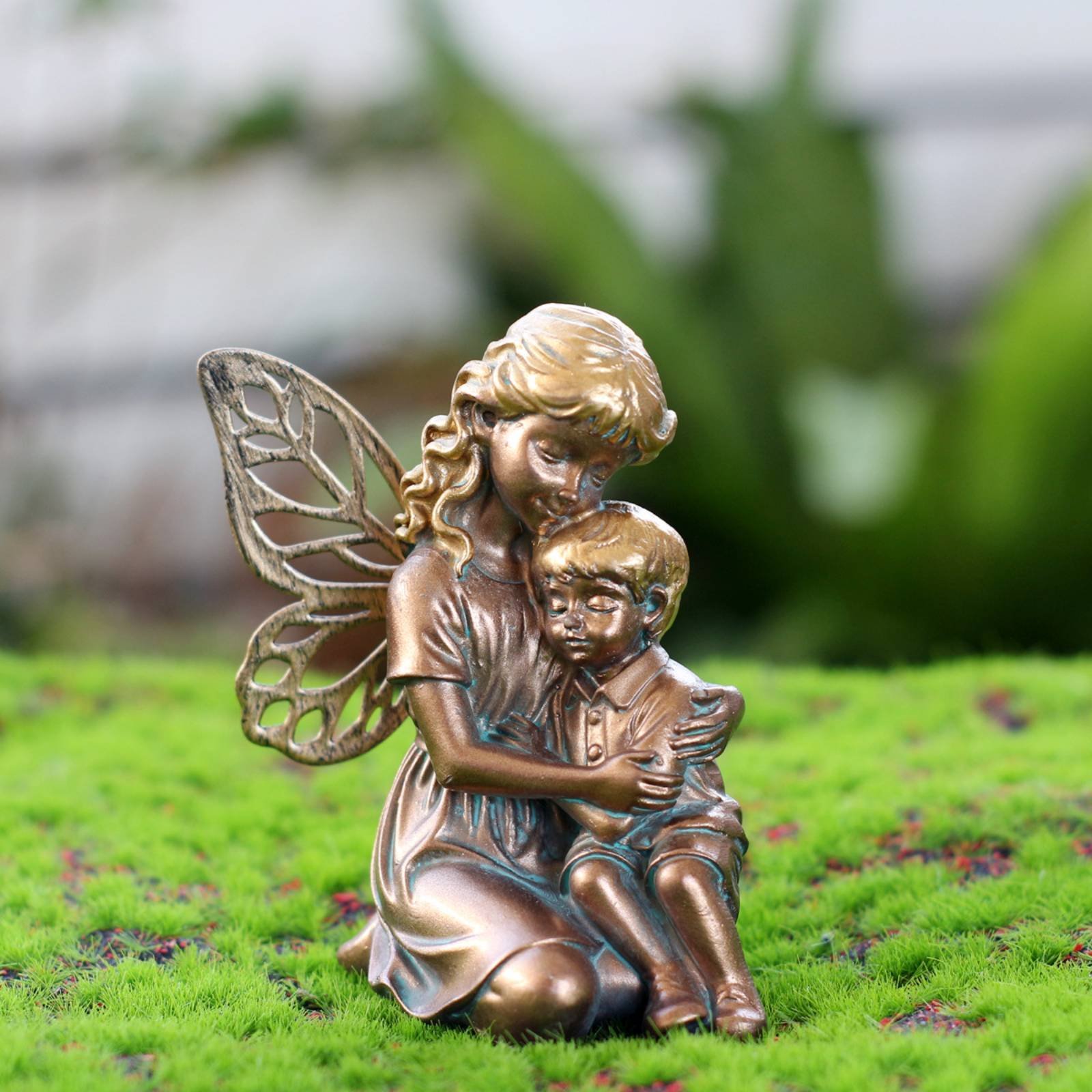 Copper Color Fairy Ornament Lu - Home Decor Garden Ideas avaliação e preço