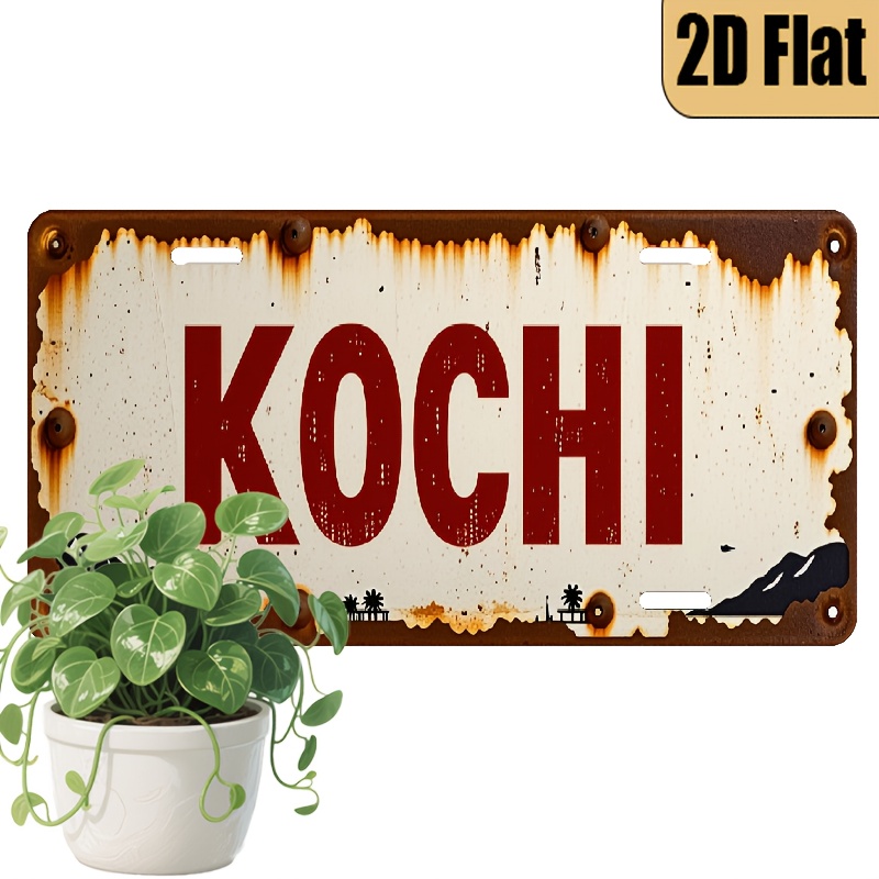 KOCHI AL Sign - Vintage Durabl - Home Decor Kochi avaliação e preço