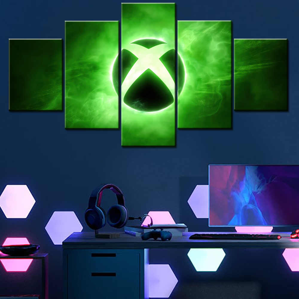 5 Pieces Canvas Wall Arts Post - Home Decor Xbox Games avaliação e preço