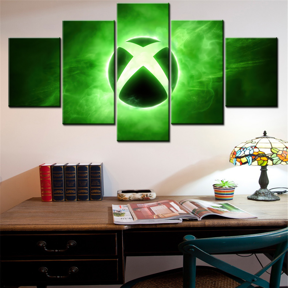 5 Pieces Canvas Wall Arts Post - Home Decor Xbox Games avaliação e preço