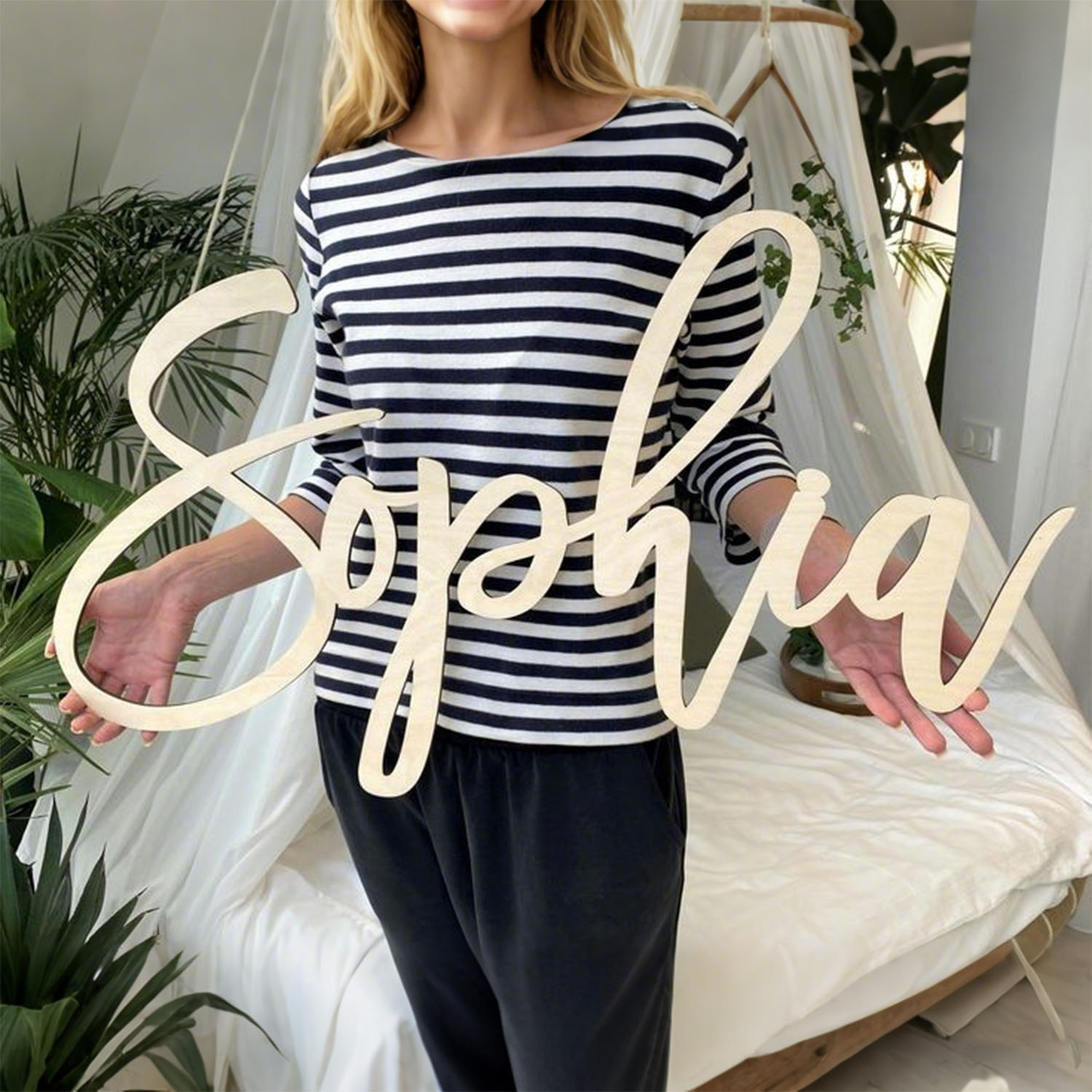 1pc Personalized Wooden Name S - Home Decor Product avaliação e preço