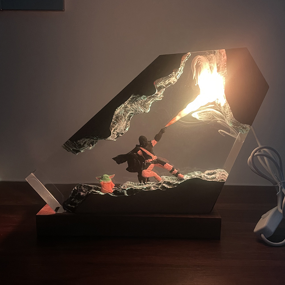 Table Resin Lamp Sci-fi Figure - Home Decor Product avaliação e preço