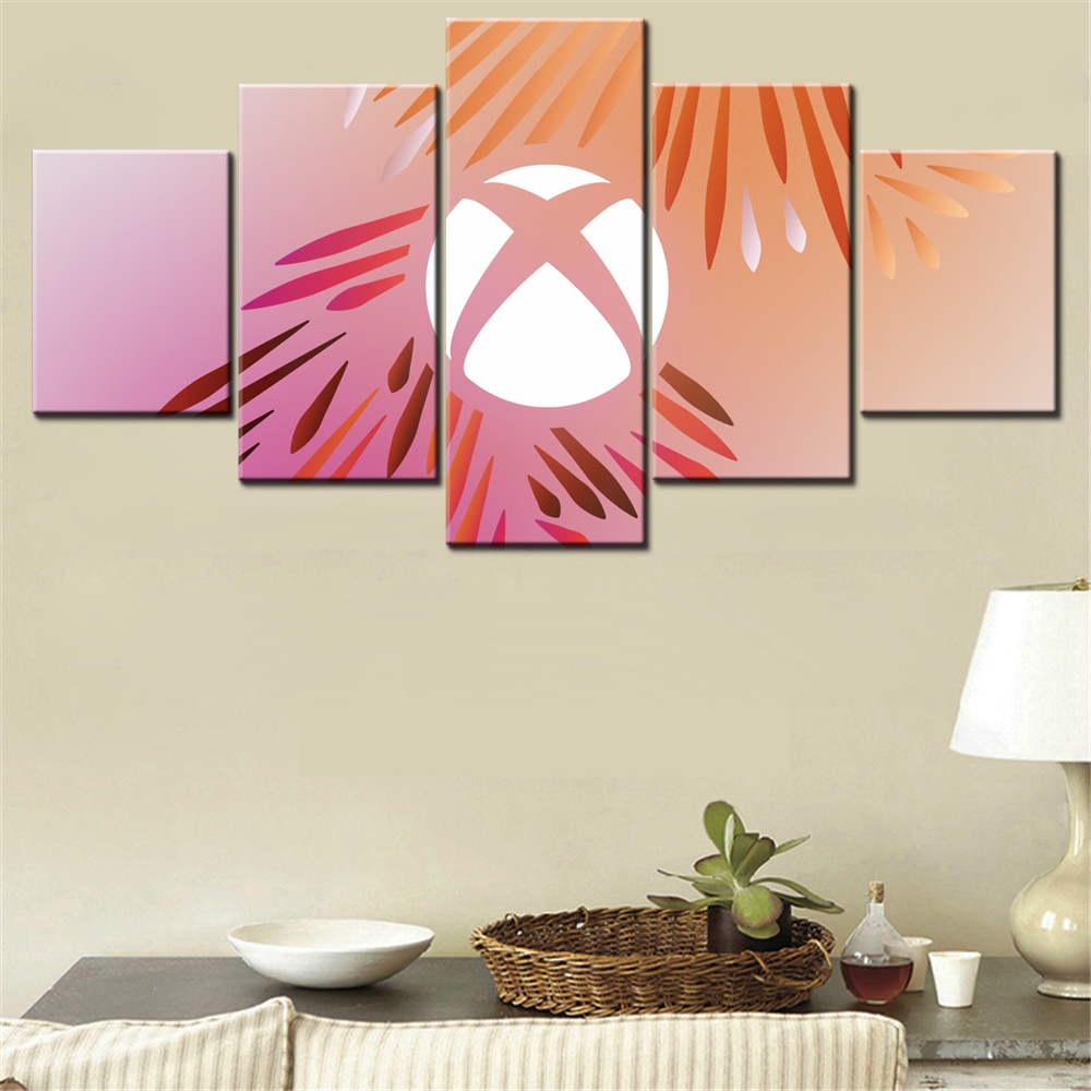 5 Pieces Canvas Wall Arts Post - Home Decor Xbox Games avaliação e preço