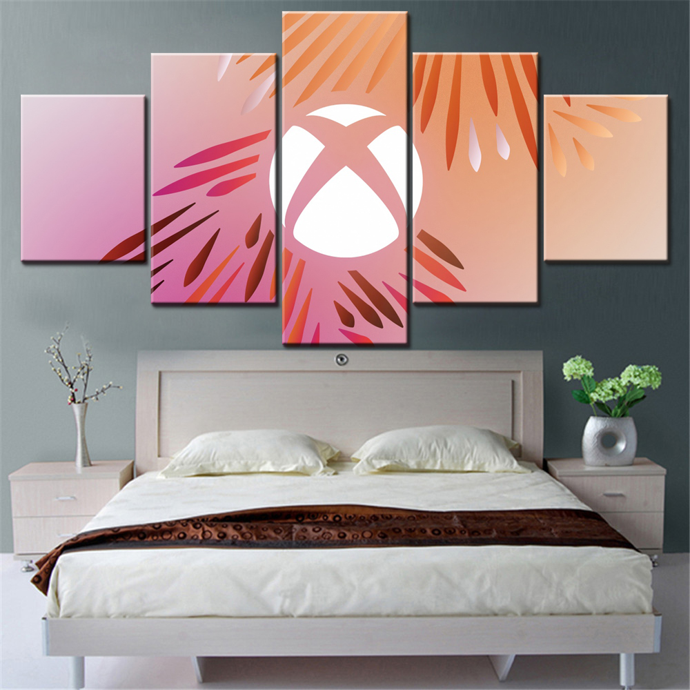 5 Pieces Canvas Wall Arts Post - Home Decor Xbox Games avaliação e preço