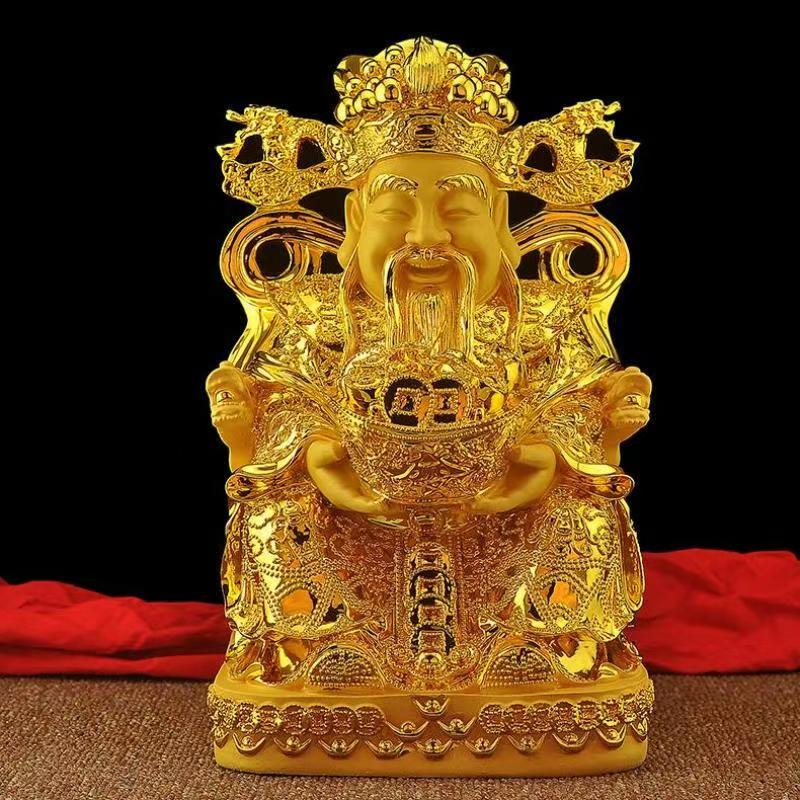 Feng Shui Gold God of Wealth L - Home Decor Living avaliação e preço
