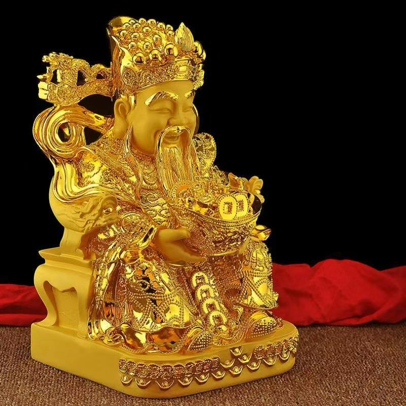 Feng Shui Gold God of Wealth L - Home Decor Living avaliação e preço
