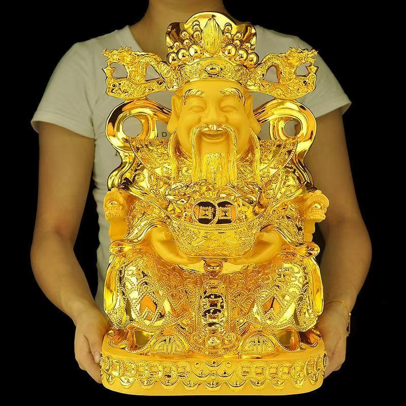 Feng Shui Gold God of Wealth L - Home Decor Living avaliação e preço
