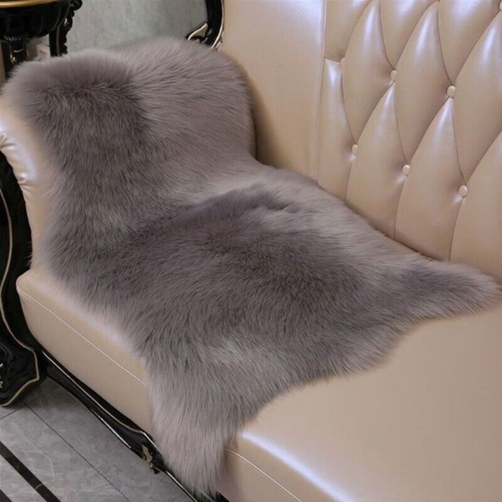 Soft Faux Fluffy Shaggy Rug Ar - Cowhide Rug Faux avaliação e preço