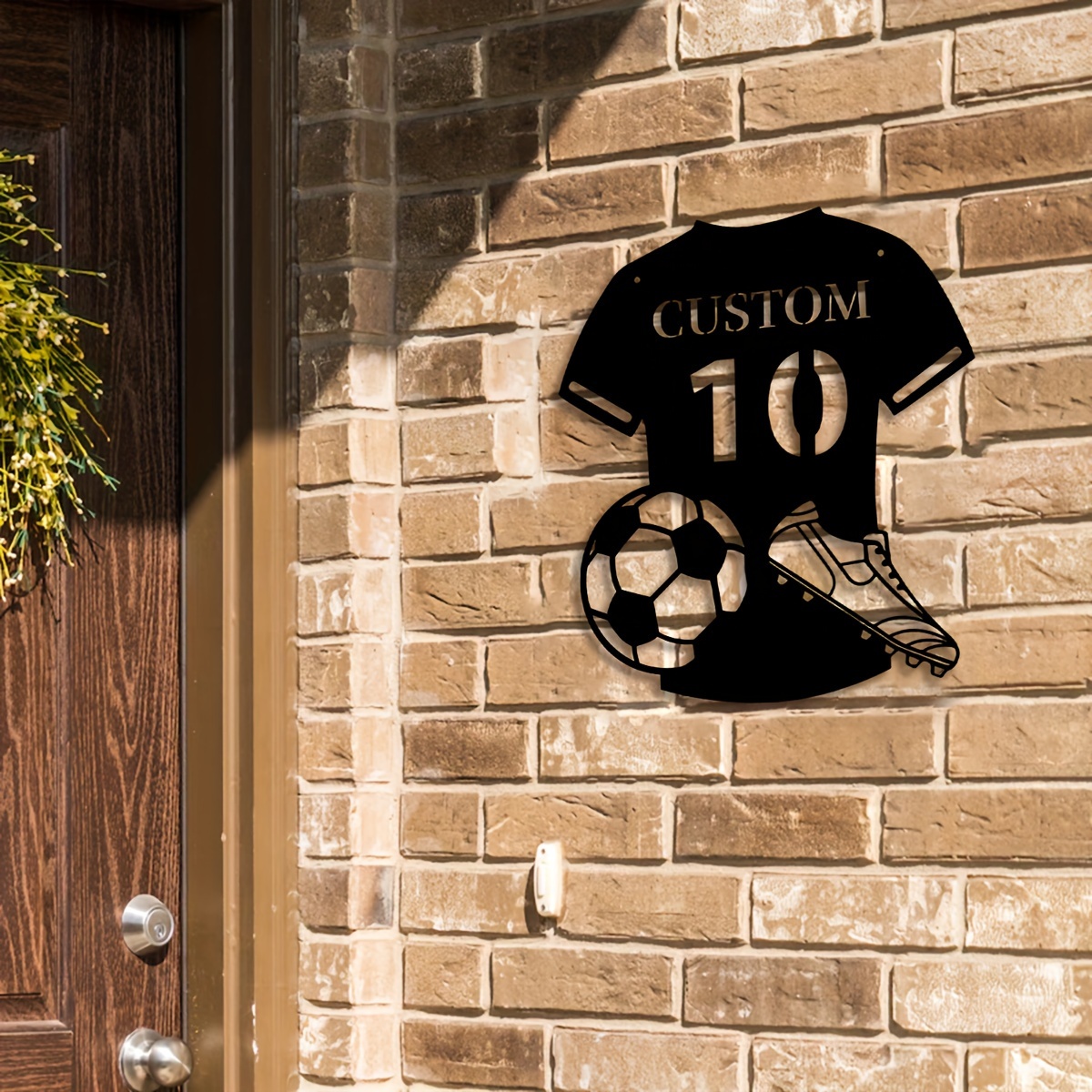 Custom Metal Soccer Jersey Sig - Home Decor Living avaliação e preço