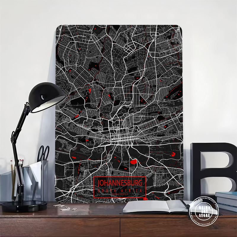 Johannesburg City Map South Af - Home Decor Johannesburg avaliação e preço