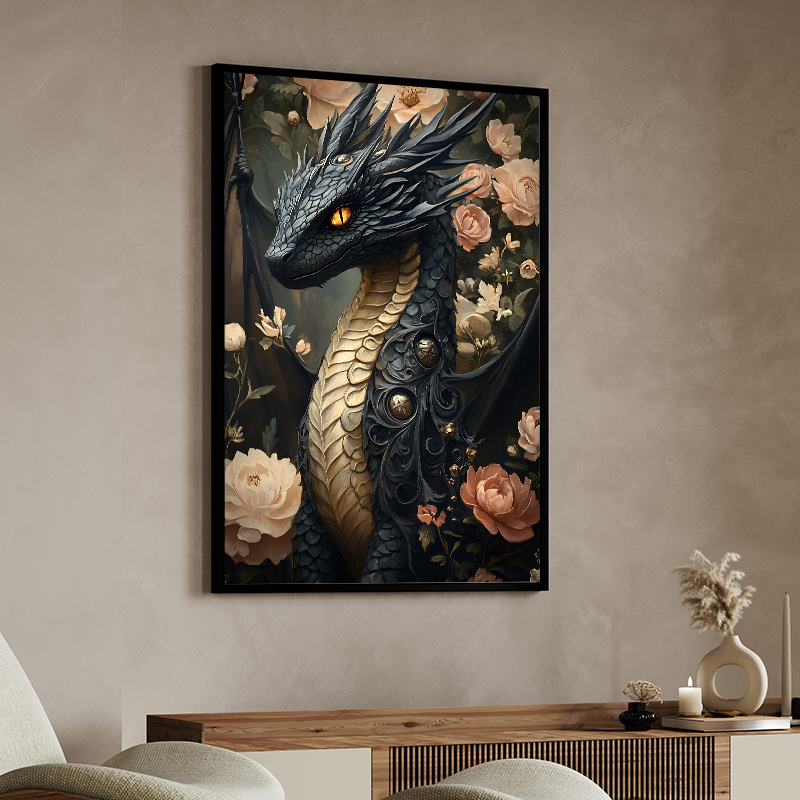 Fantasy Dragon with Maiden Can - Home Decor Gothic avaliação e preço
