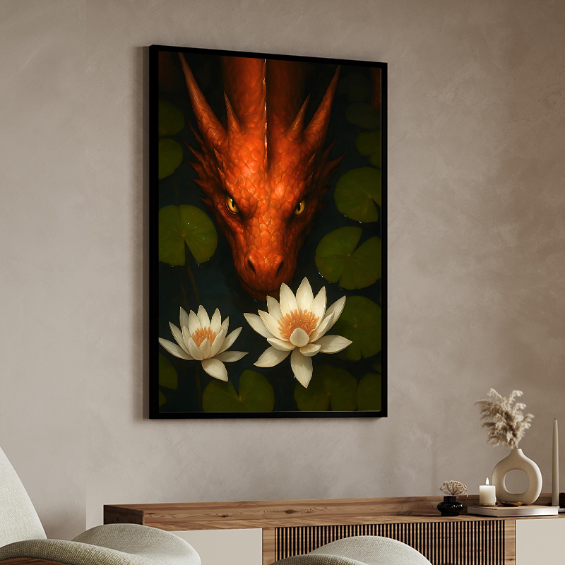 Fantasy Dragon with Maiden Can - Home Decor Gothic avaliação e preço