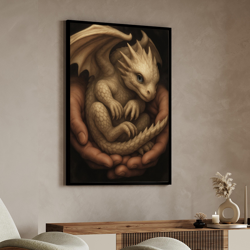 Fantasy Dragon with Maiden Can - Home Decor Gothic avaliação e preço