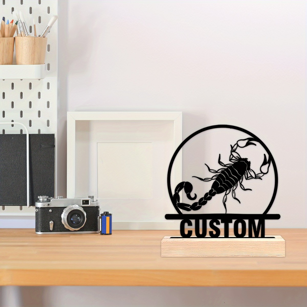 Custom Scorpion Metal Statue w - Home Decor Gothic avaliação e preço