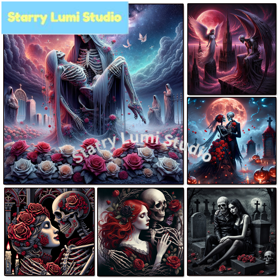 5D Diamond Painting Gothic Lad - Home Decor Gothic avaliação e preço