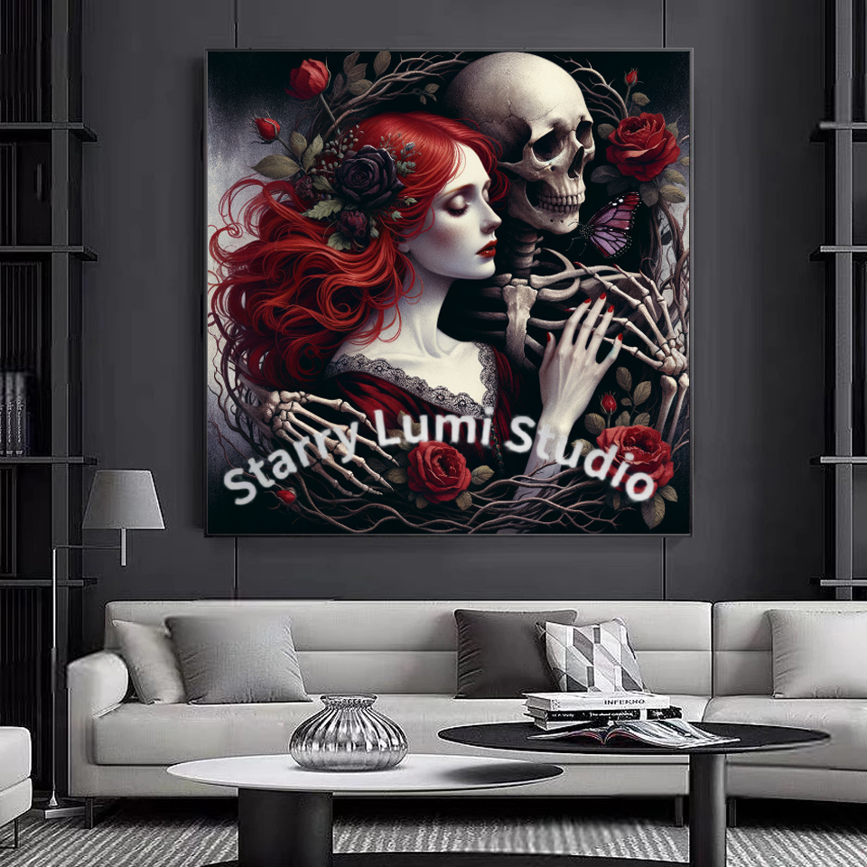 5D Diamond Painting Gothic Lad - Home Decor Gothic avaliação e preço