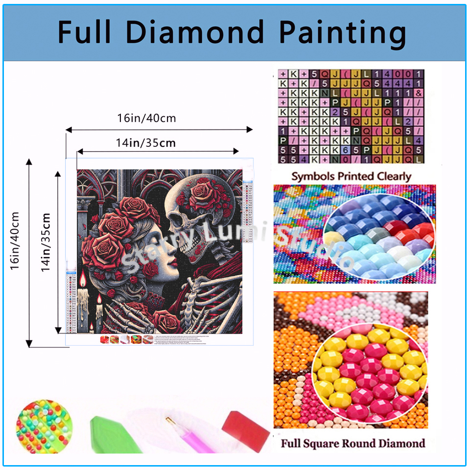 5D Diamond Painting Gothic Lad - Home Decor Gothic avaliação e preço