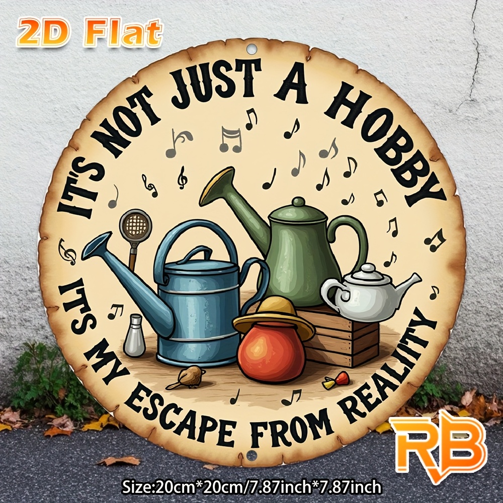 2D Flat,a Vintage-Style Metal  - Home Decor Garden Ideas avaliação e preço