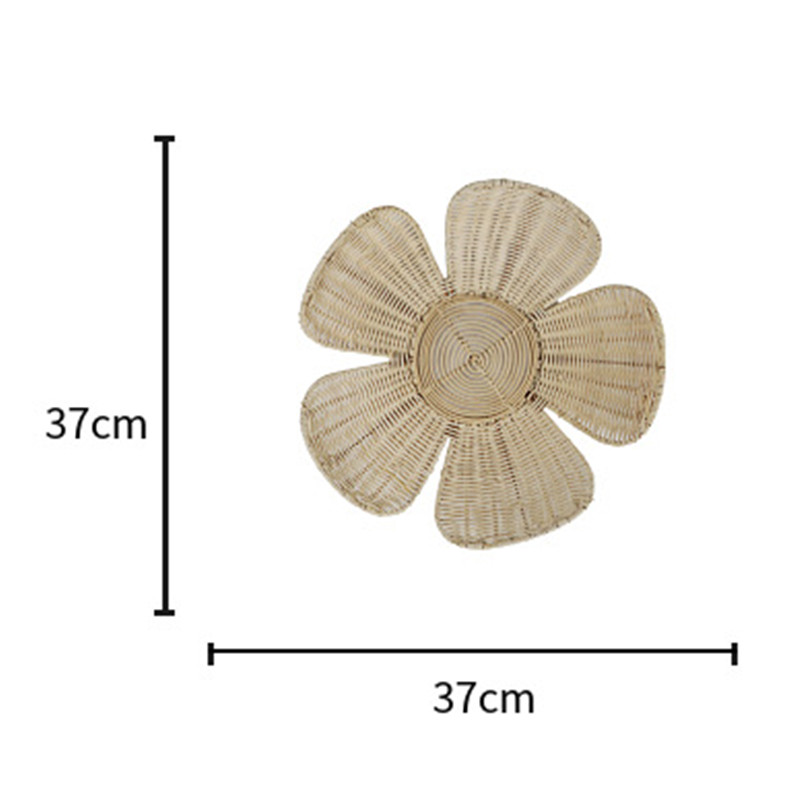 Nordic Woven Rattan Flower Wal - Home Decor Rattan avaliação e preço