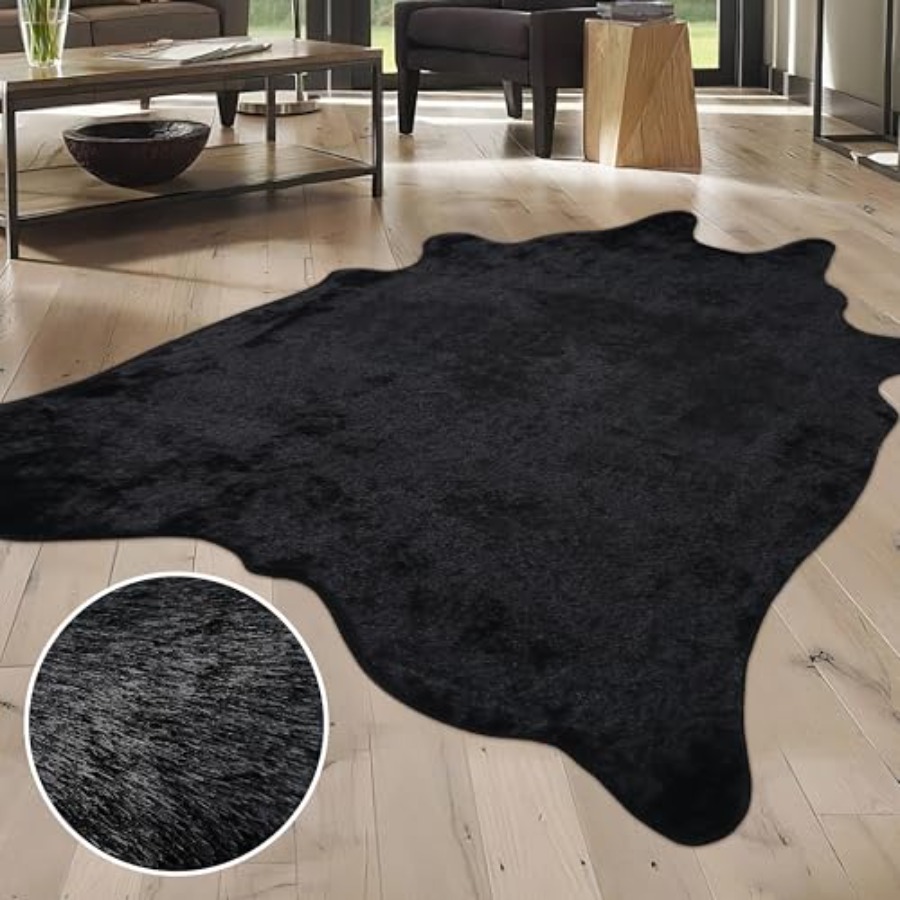 Faux Fur Cowhide Rug Cow Hide  - Cowhide Rug Faux avaliação e preço