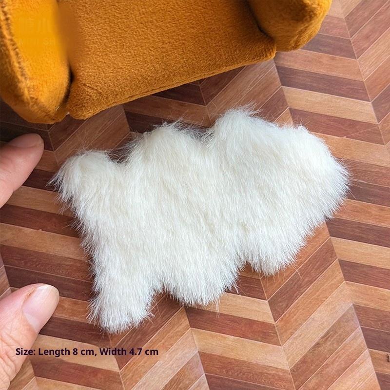1/12 Dollhouse Imitation Sheep - Cowhide Rug Faux avaliação e preço