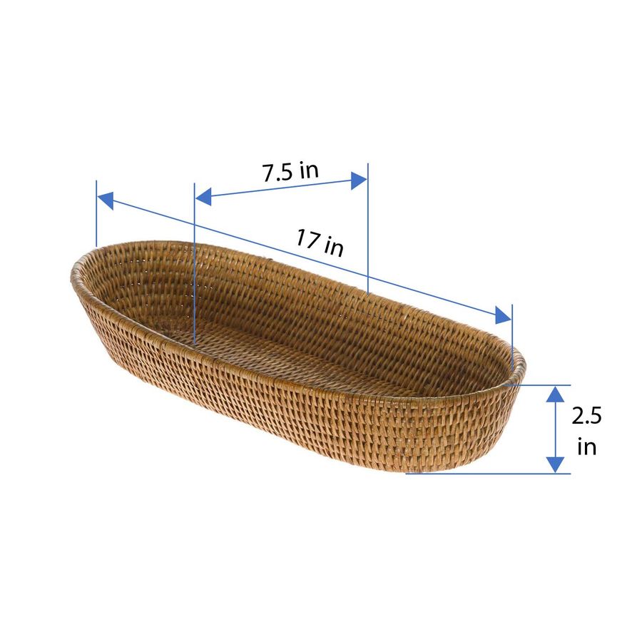 La Jolla Bread Basket Woven Ra - Home Decor Rattan avaliação e preço
