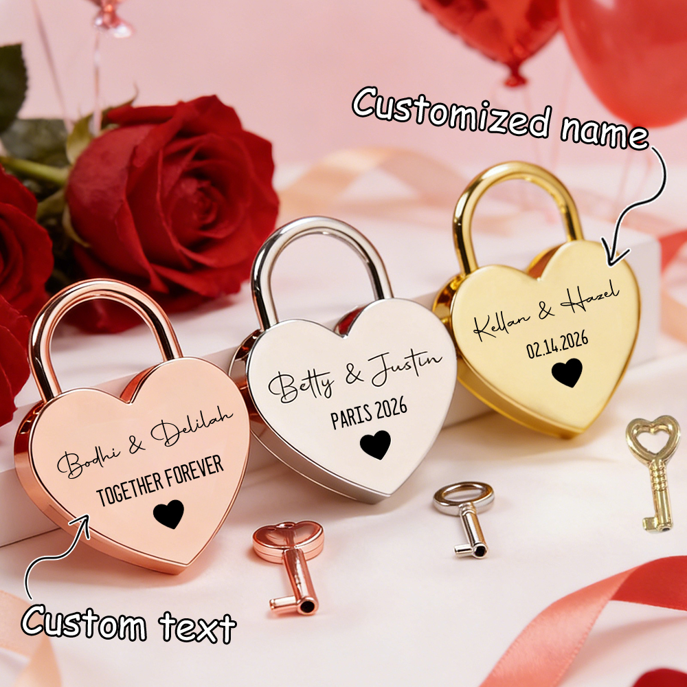 Custom Name Heart-Shaped Padlo - Home Decor Product avaliação e preço