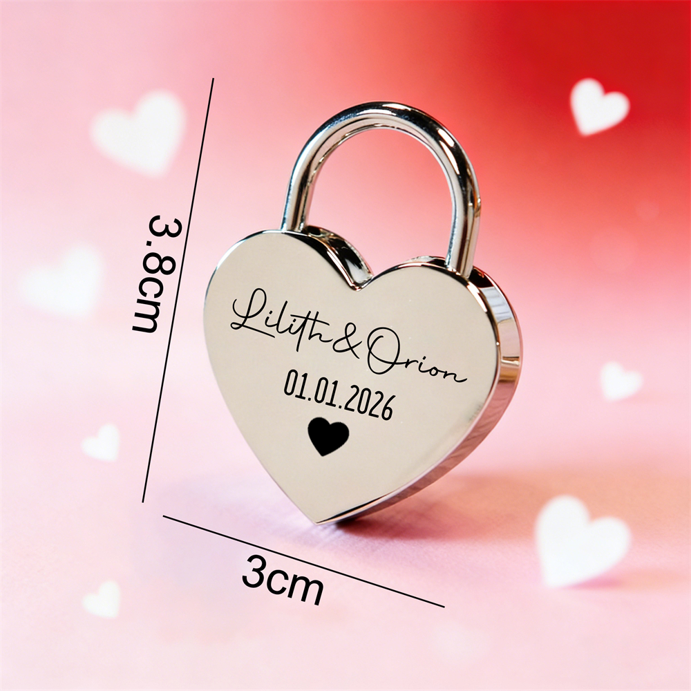 Custom Name Heart-Shaped Padlo - Home Decor Product avaliação e preço