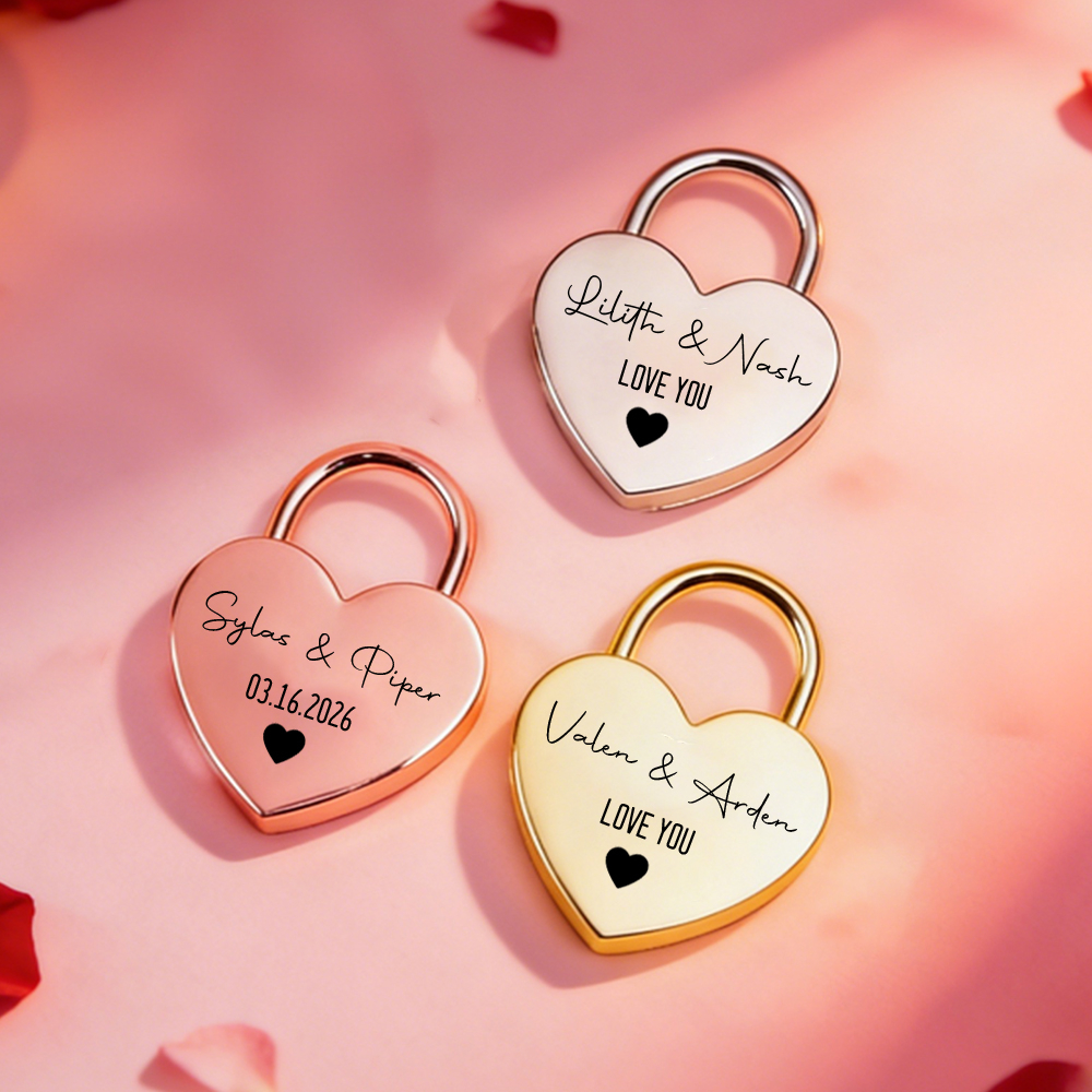 Custom Name Heart-Shaped Padlo - Home Decor Product avaliação e preço